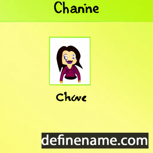 cartoon of the name Chanine