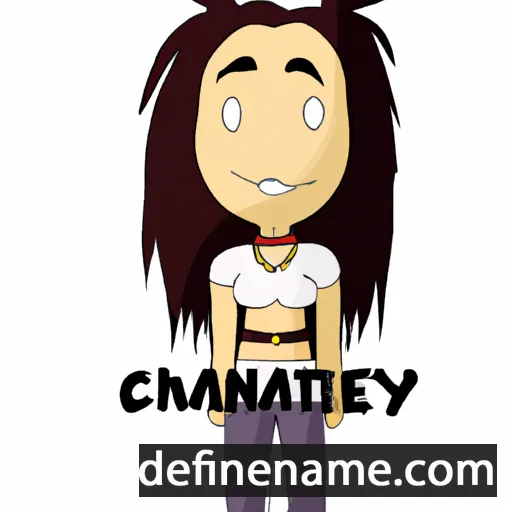 cartoon of the name Chantay