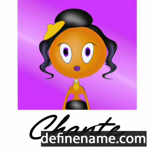 cartoon of the name Chante