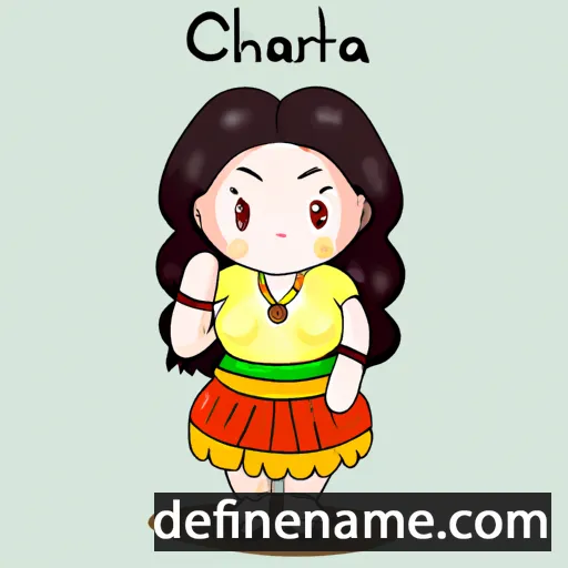 Chanthira cartoon