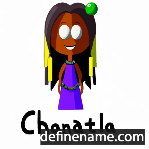 cartoon of the name Chantria