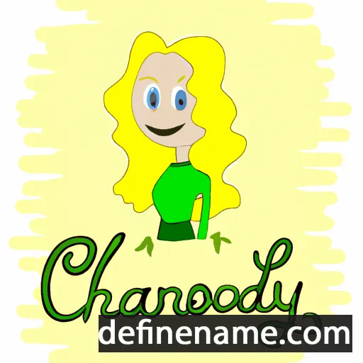 cartoon of the name Chardonnay