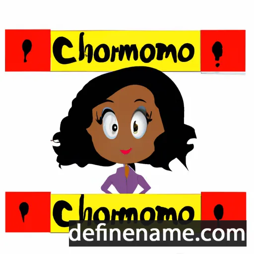 cartoon of the name Charmonique