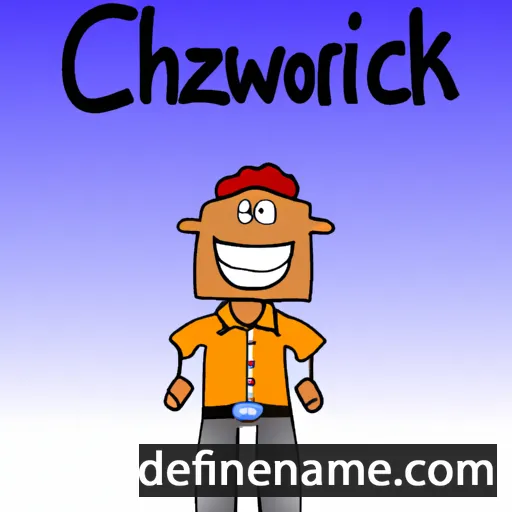 cartoon of the name Chazwick