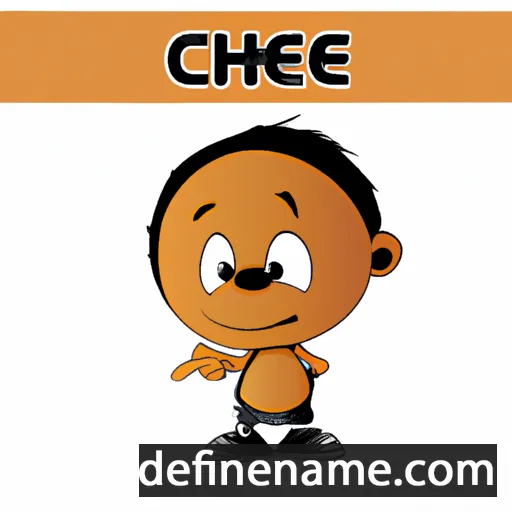 cartoon of the name Chege