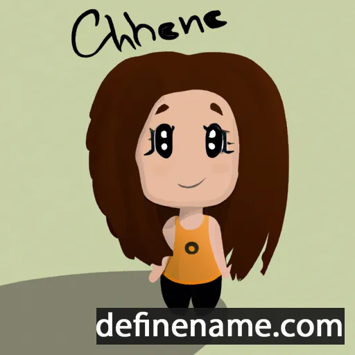 cartoon of the name Cheiane