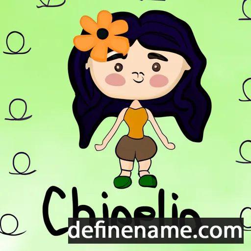 cartoon of the name Chelía