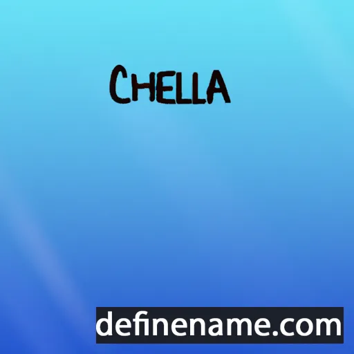 cartoon of the name Chelsia