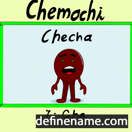 cartoon of the name Chemia