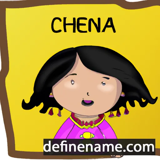 cartoon of the name Chenna