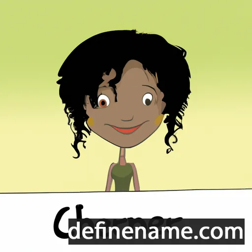 cartoon of the name Cherene