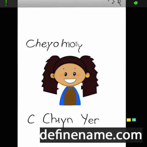 cartoon of the name Cherilynn