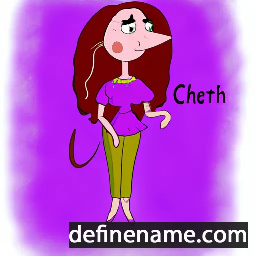 cartoon of the name Cherti