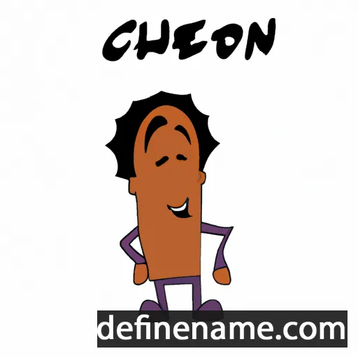 cartoon of the name Chevon