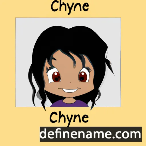 cartoon of the name Cheyane