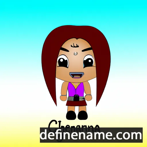 cartoon of the name Cheyanna