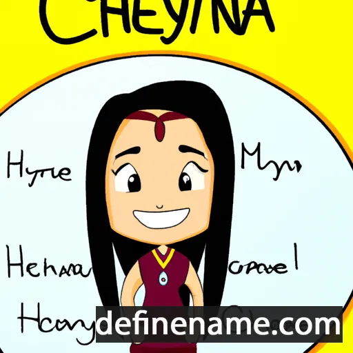 cartoon of the name Cheyenna