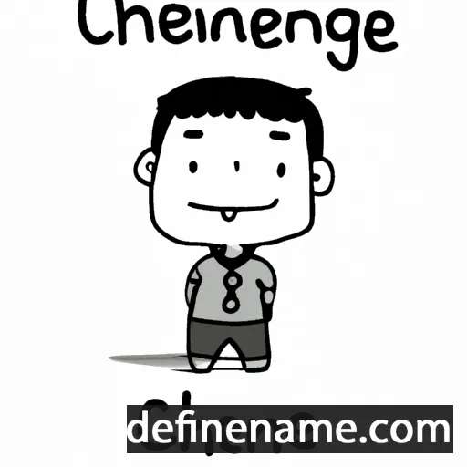 cartoon of the name Chheang