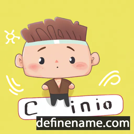 cartoon of the name Chính