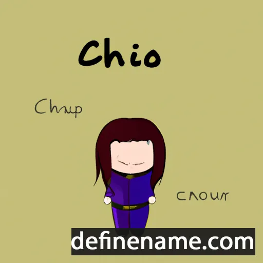 cartoon of the name Chiaru