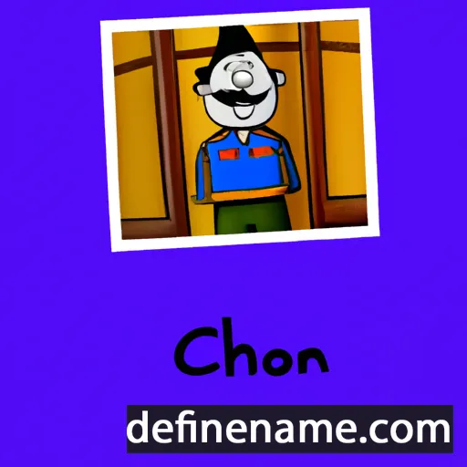 cartoon of the name Chiazor