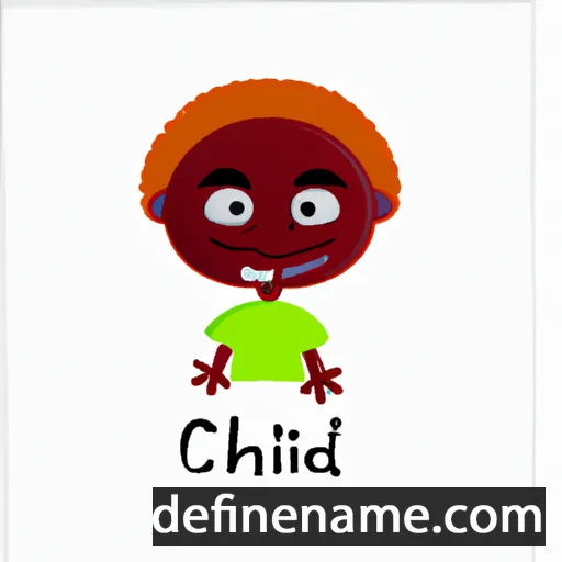 cartoon of the name Chidili