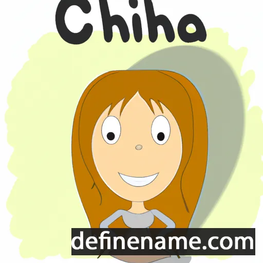 cartoon of the name Chiela