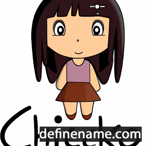 cartoon of the name Chikayo