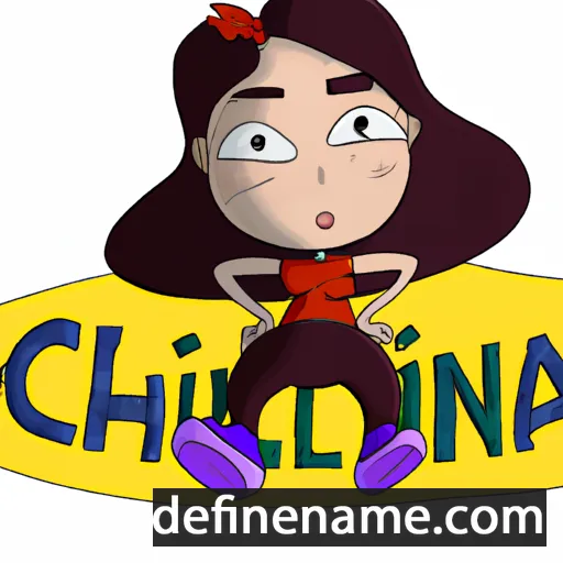 cartoon of the name Chilina