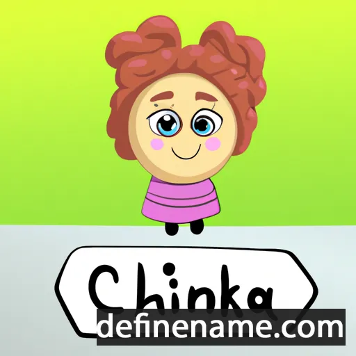 cartoon of the name Chimika