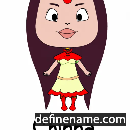 cartoon of the name Chinara