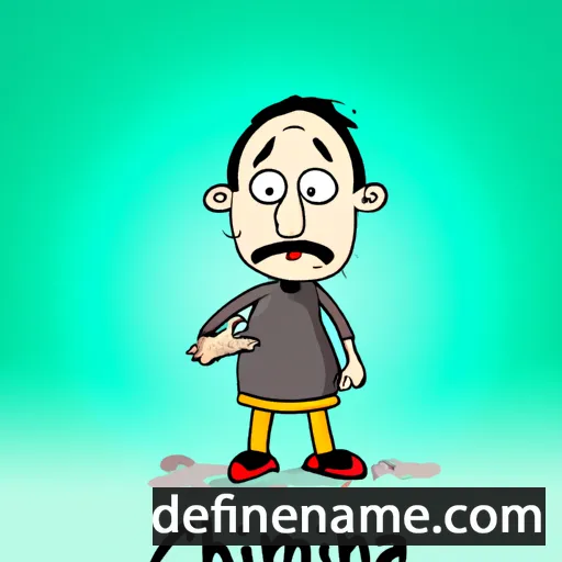 cartoon of the name Chinmirza