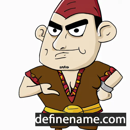 cartoon of the name Chinmurod