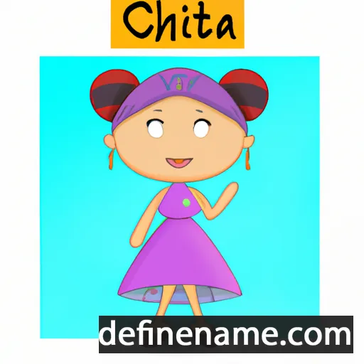 cartoon of the name Chinta