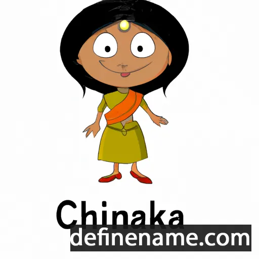 cartoon of the name Chinthaka