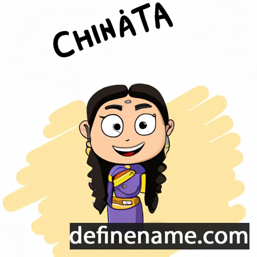 cartoon of the name Chitrangda