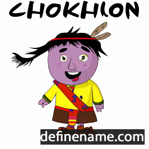 cartoon of the name Chokhoni