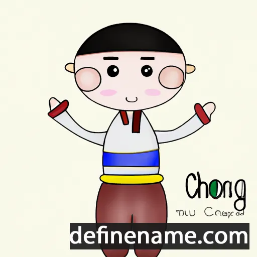 cartoon of the name Chongjon