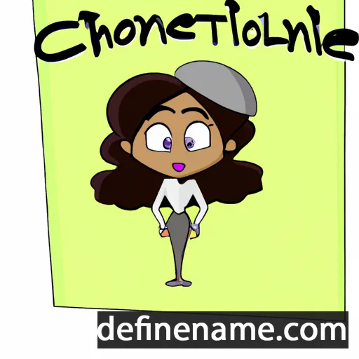 cartoon of the name Chontel