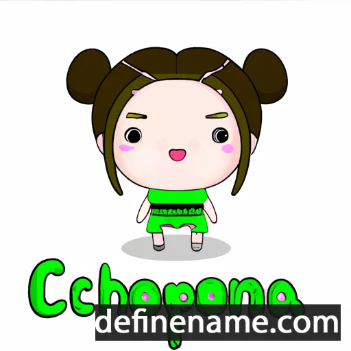 cartoon of the name Chonthicha