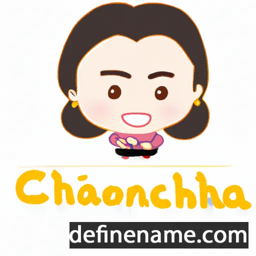 cartoon of the name Chonthida