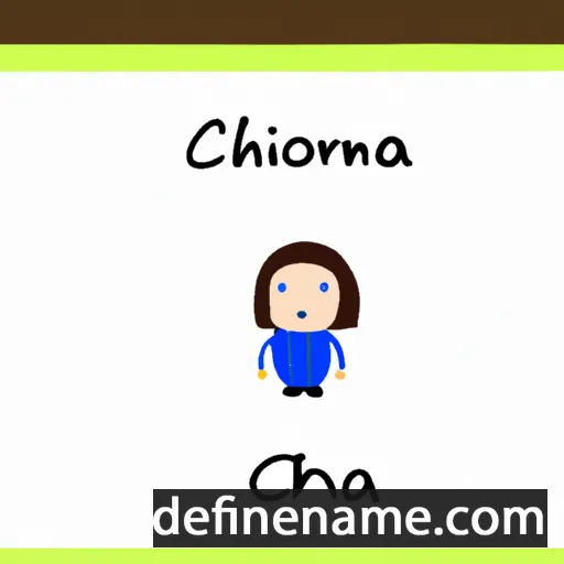 cartoon of the name Chrischona