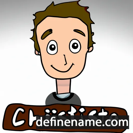 cartoon of the name Christien