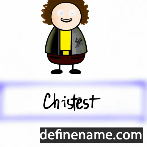 cartoon of the name Christien