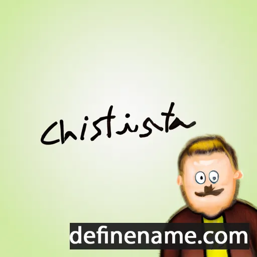 cartoon of the name Christijn