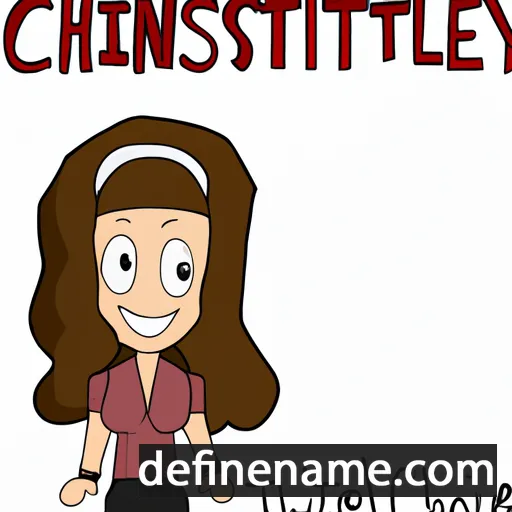 cartoon of the name Christiney