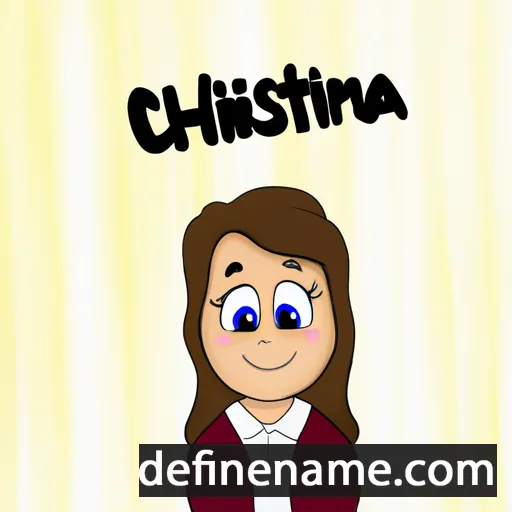 Christinna cartoon