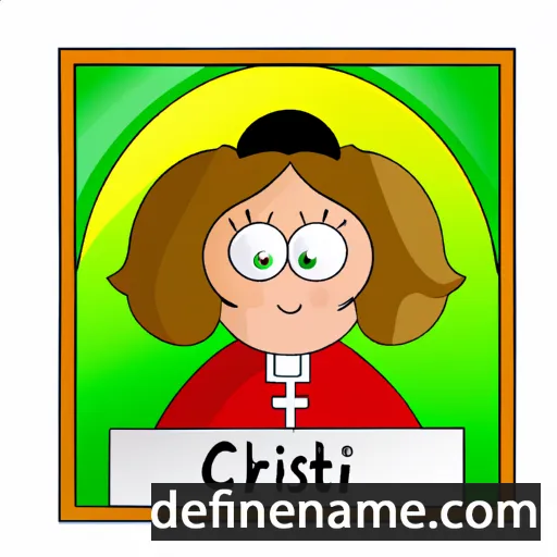 cartoon of the name Christl