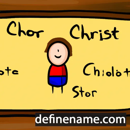 cartoon of the name Christof