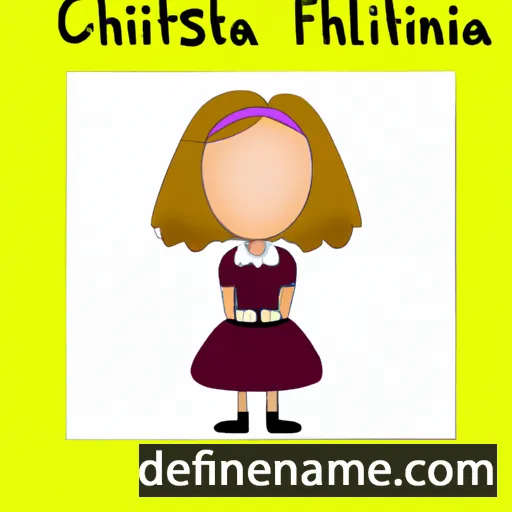 cartoon of the name Christoffelina